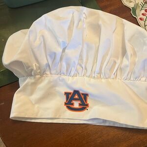 White Chef Hat with Auburn Logo